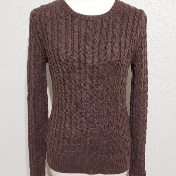 GAP STRETCH BROWN SWEATER SMALL